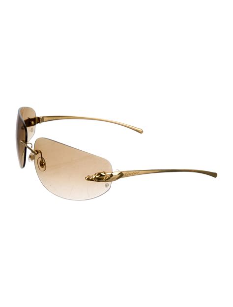 panthere de cartier sunglasses replica|cartier panthere rimless glasses.